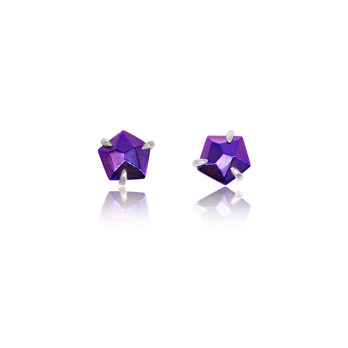 Purple Niobium Garnet-inspired Earrings - Made to Order