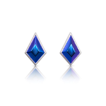 Blue Crystal Earrings - Polished