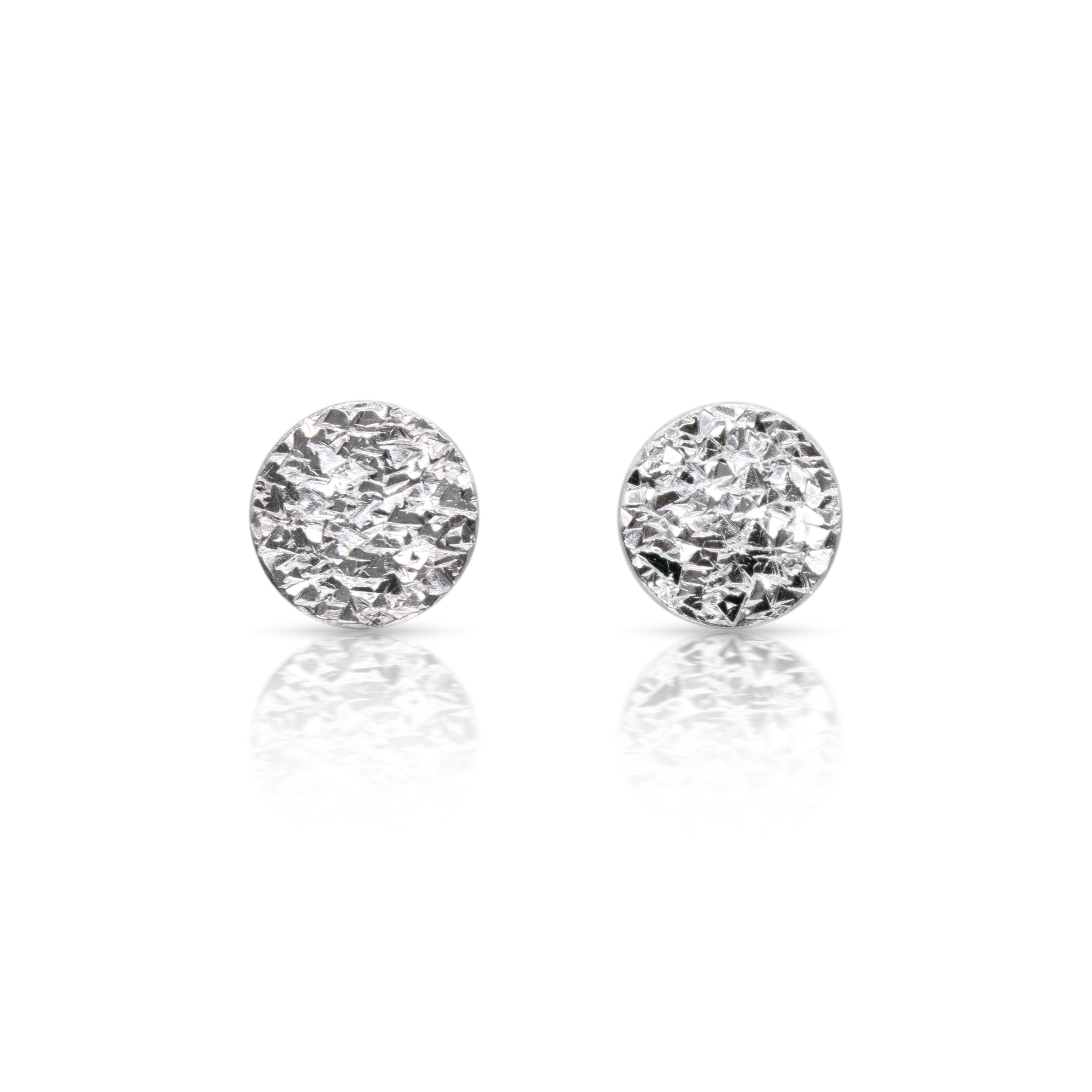 Circle Sparkle Silver Earrings – Alice Fry