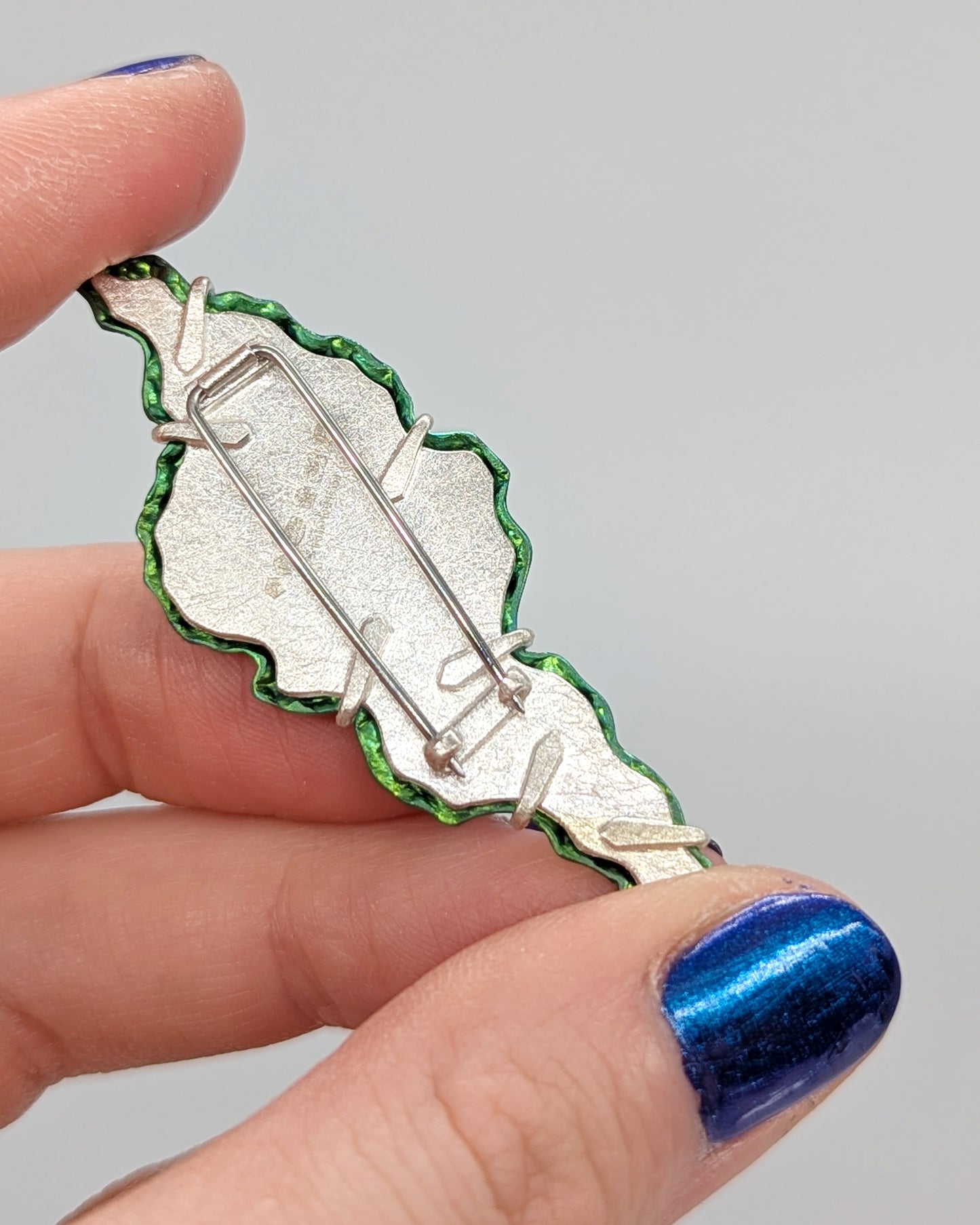 Green & Blue Niobium 'Mineral Specimen' Brooch V