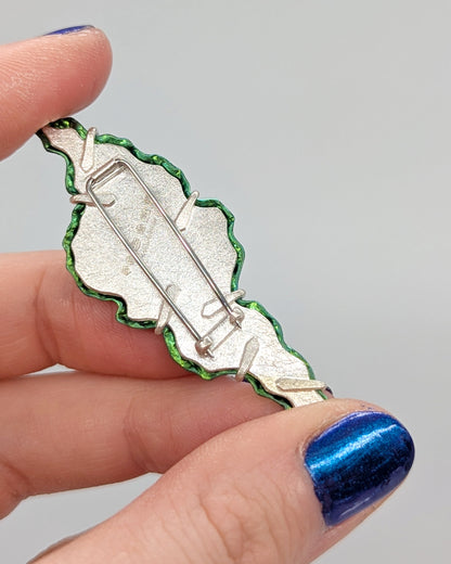 Green & Blue Niobium 'Mineral Specimen' Brooch V