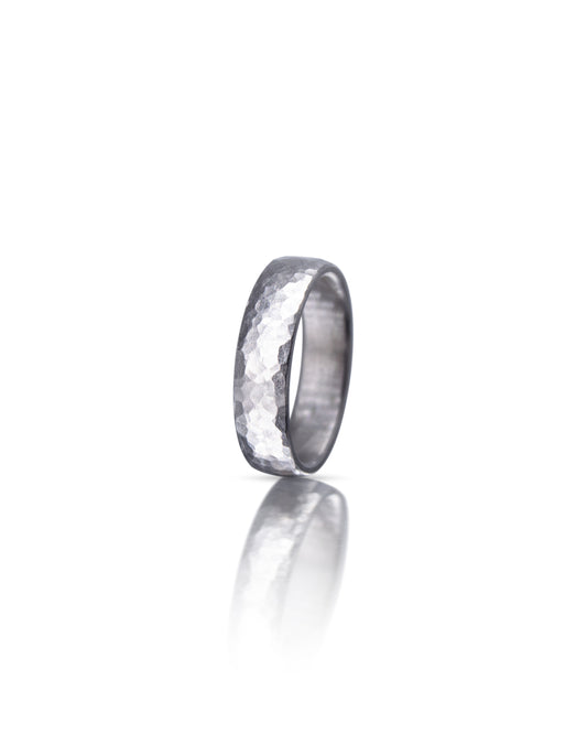 Hammered Niobium Ring