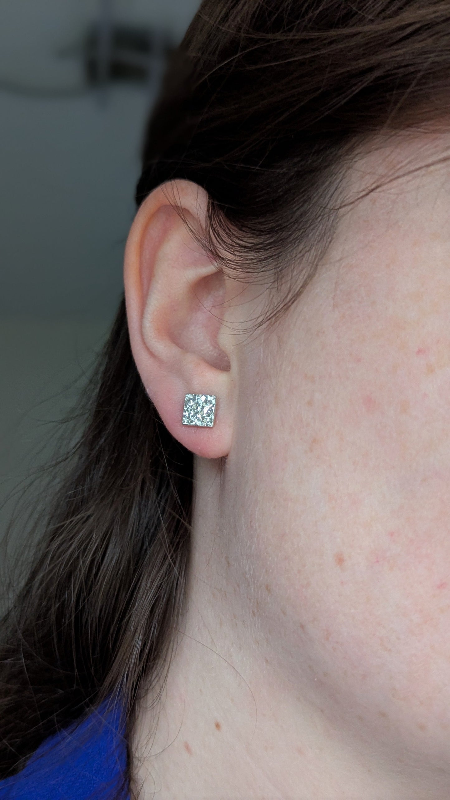 Crystal Crater Drop Earrings