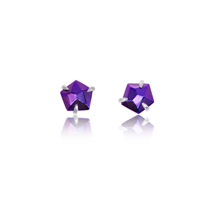 Purple Crystal Earrings