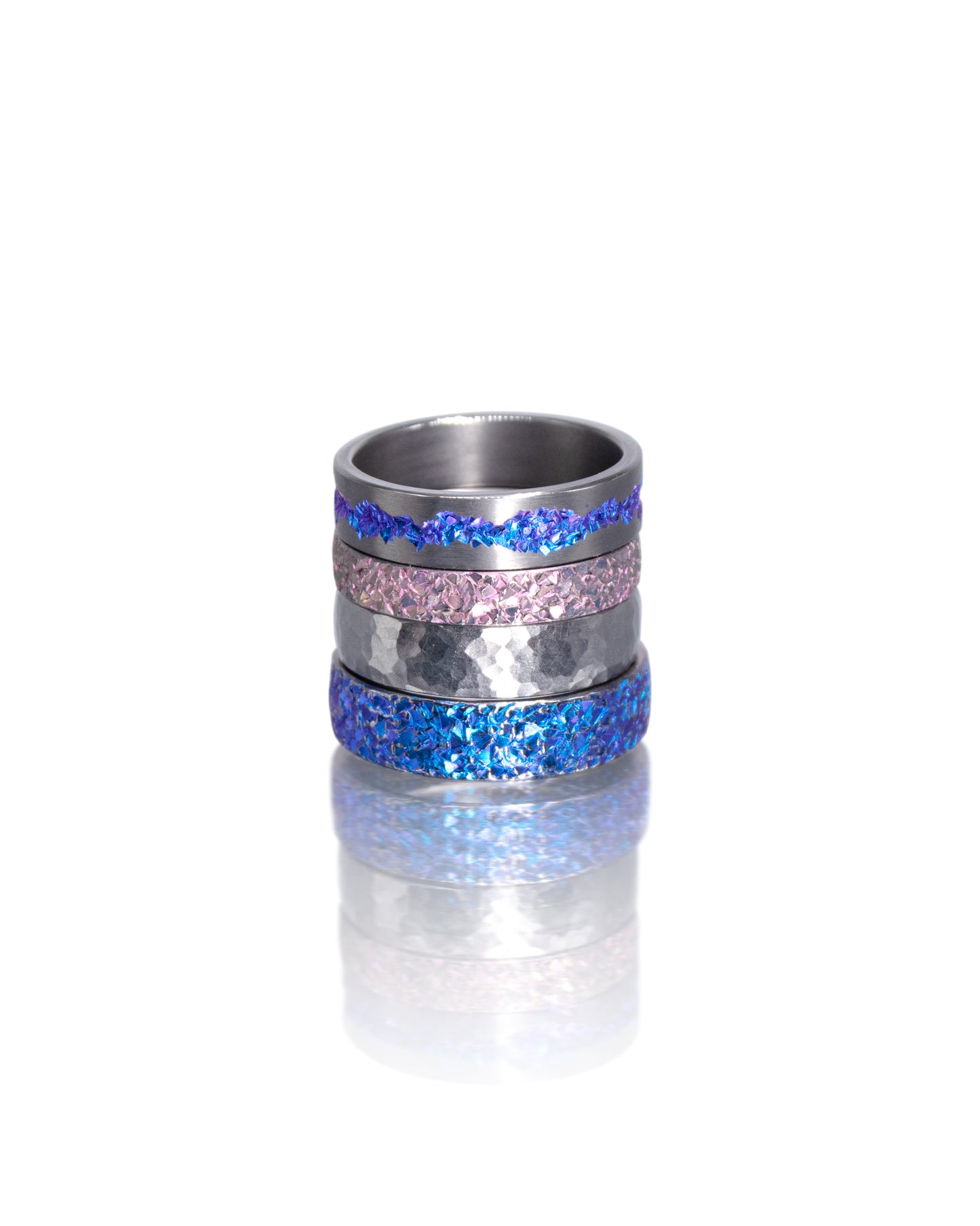 Crystal Vein Niobium Ring