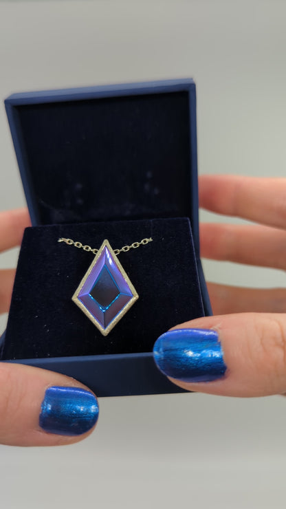 Blue Crystal Necklace - Polished