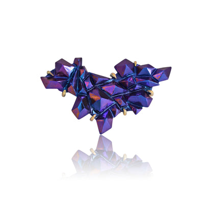 "Amethyst" Niobium Brooch