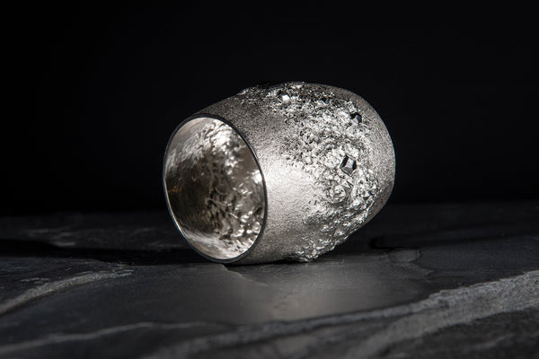Rocky Silver Napkin Ring